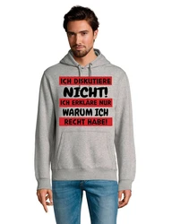 Youth Designz Kapuzenpullover Herren Hoodie Statement Schwarz/Dunkelrot/Grau/Rosa