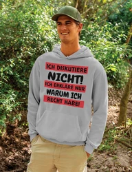 Youth Designz Kapuzenpullover Herren Hoodie Statement Schwarz/Dunkelrot/Grau/Rosa