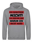 Youth Designz Kapuzenpullover Herren Hoodie Statement Schwarz/Dunkelrot/Grau/Rosa