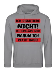 Youth Designz Kapuzenpullover Herren Hoodie Statement Schwarz/Dunkelrot/Grau/Rosa