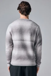 Next Rundhalspullover Relaxed Fit Grau/Hellgrau