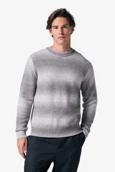 Next Rundhalspullover Relaxed Fit Grau/Hellgrau