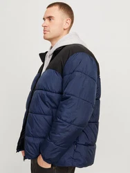 Jack & Jones Steppjacke JJMOON STAND COLLAR PUFFER (PLS) navy / schwarz