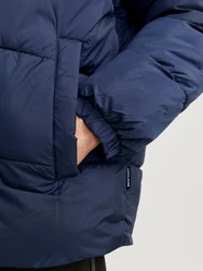 Jack & Jones Steppjacke JJMOON STAND COLLAR PUFFER (PLS) navy / schwarz
