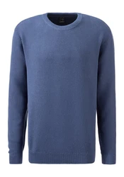 John Devin Strickpullover Grau/Dunkelblau/Blau