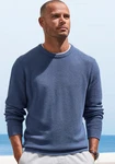 John Devin Strickpullover Grau/Dunkelblau/Blau