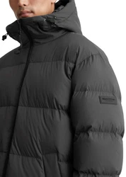 Marc O'Polo Daunenmantel Puffer-Style Schwarz/Dunkelgrau/Grau/Hellblau