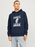 Jack & Jones Kapuzensweatshirt JJXMAS ONE COLOR FUNNY SWEAT HOOD Dunkelblau/Blau/Fliederfarben