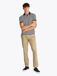Tommy Hilfiger Chinohose DENTON PRINTED STRUCTURE CHINO Khaki/Beige