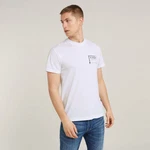 G-STAR T-Shirt Originals Catch Creme/Weiß