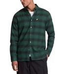 Lyle & Scott Langarmhemd Herren Dunkelgrün/Grün