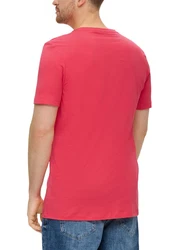 s.Oliver Kurzarmshirt T-Shirt mit Logo-Print Artwork 