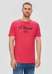 s.Oliver Kurzarmshirt T-Shirt mit Logo-Print Artwork 