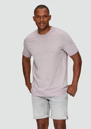 Kurzarmshirt T-Shirt aus Baumwollmix mit Wascheffekt Cold Pigment Dye