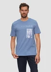 s.Oliver Kurzarmshirt Printshirt Blau/Hellblau/Grau