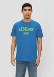 s.Oliver Kurzarmshirt T-Shirt Label-Print Artwork 