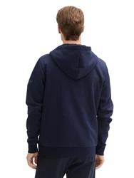TOM TAILOR Jacke und Shirt Dunkelblau/Schwarz