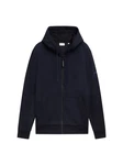 TOM TAILOR Jacke und Shirt Dunkelblau/Schwarz