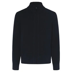 JOOP! Jeans Strickjacke 'Hajor' Dunkelblau/Schwarz
