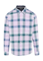 s.Oliver Langarmhemd Regular Fit  Rosa/Lila/Dunkelblau/Blau/Fliederfarben/Mischfarben/Hellblau