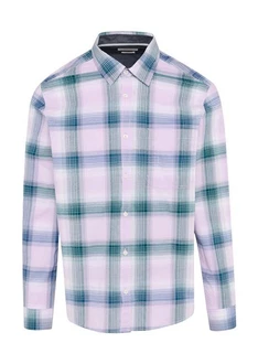 s.Oliver Langarmhemd Regular Fit  Rosa/Lila/Dunkelblau/Blau/Fliederfarben/Mischfarben/Hellblau
