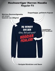 Youth Designz Kapuzenpullover Böser Fehler Herren Hoodie Dunkelblau/Blau/Braun