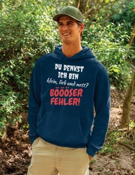 Youth Designz Kapuzenpullover Böser Fehler Herren Hoodie Dunkelblau/Blau/Braun