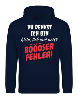 Youth Designz Kapuzenpullover Böser Fehler Herren Hoodie Dunkelblau/Blau/Braun Youth Designz Kapuzenpullover Böser Fehler Herren Hoodie Dunkelblau/Blau/Braun