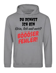 Youth Designz Kapuzenpullover Böser Fehler Herren Hoodie Grau/Braun/Silber