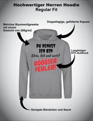 Youth Designz Kapuzenpullover Böser Fehler Herren Hoodie Grau/Braun/Silber