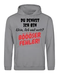 Youth Designz Kapuzenpullover Böser Fehler Herren Hoodie Grau/Braun/Silber