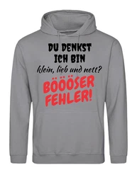 Youth Designz Kapuzenpullover Böser Fehler Herren Hoodie Grau/Braun/Silber