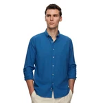 D'S DAMAT Businesshemd in Leinenoptik Hellblau/Blau D'S DAMAT Businesshemd in Leinenoptik Hellblau/Blau