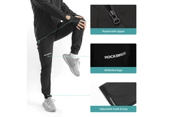 ROCKBROS Fahrradjacke Herren Elastisch Atmungsaktiv Laufjacke Softshelljacke Schwarz/Lila/Gelb/Dunkelblau