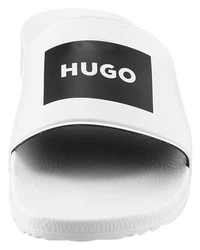 HUGO Timein Badepantolette mit Logo Weiß