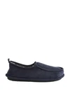 Next Hausschuhe mit Kunstfellfutter Dunkelblau/Blau