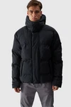 4F Steppjacke Schwarz/Dunkelblau