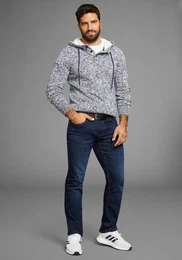 Kapuzenpullover Bis Gre 5 XL mit Knopfleiste - NEUE KOLLEKTION