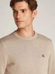 Calvin Klein Jeans Pullover MODERN CREW NECK SWEATER Khaki/Beige/Braun/Grau