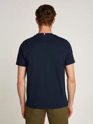Tommy Hilfiger T-Shirt SCRIPT LOGO TEE mit Logo Dunkelblau