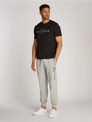 Tommy Hilfiger T-Shirt BIG RWB HILFIGER TEE mit Logo Schwarz/Braun/Silber/Orange