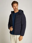 Tommy Hilfiger Steppjacke MIX QUILT HOODED JACKET mit Raglanärmeln blau