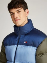 Tommy Jeans Jacke 'Alaska' Türkis/Hellblau/Blau/Dunkelgrün