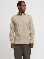JACK & JONES Hemd 'JPRBLAJaxon' Khaki/Beige/Weiß