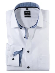 OLYMP Businesshemd Hemden Weiß/Creme/Grau