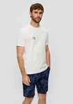 s.Oliver T-Shirt Kurzarmshirt Weiß/Creme/Khaki/Hellblau