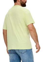 s.Oliver Kurzarmshirt Jerseyshirt mit Artwork Neonfarben/Grün/Hellgrün