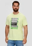 s.Oliver Kurzarmshirt Jerseyshirt mit Artwork Neonfarben/Grün/Hellgrün