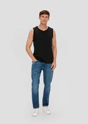 s.Oliver Kurzarmshirt Tanktop im 2er-Pack Schwarz/Hellblau/Dunkelgrau/Dunkelblau