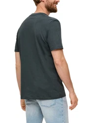 s.Oliver T-Shirt mit Frontprint Artwork Dunkelgrün/Grün
